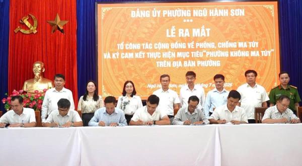 Phường Ngũ Hành Sơn ra mắt 54 Tổ công tác cộng đồng phòng, chống ma túy