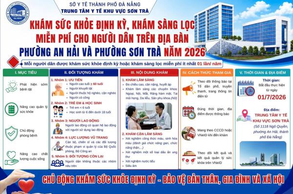 Gần 8.500 người dân An Hải, Sơn Trà được khám sức khỏe miễn phí