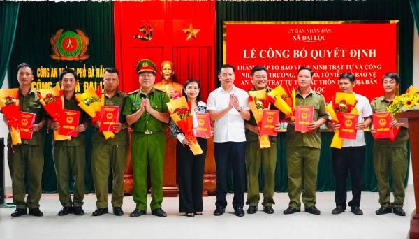Xã Đại Lộc thành lập mới 16 Tổ bảo vệ an ninh trật tự ở cơ sở