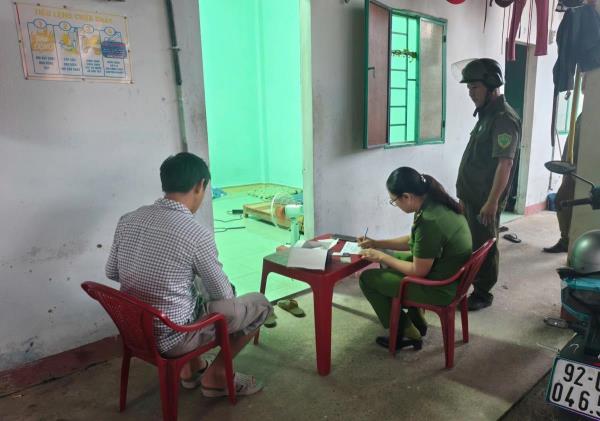 Công an xã Đại Lộc phát hiện 16 trường hợp dương tính với chất ma túy