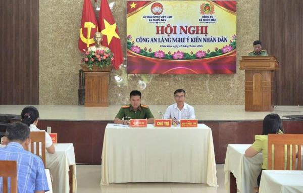 Công an xã Chiên Đàn nâng cao hiệu quả công tác, chất lượng phục vụ nhân dân