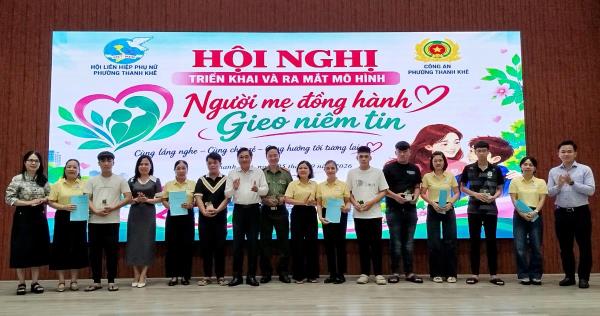Công an và Hội LHPN phường Thanh Khê triển khai và ra mắt mô hình Người mẹ đồng hành-Gieo niềm tin