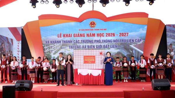 Những mái trường mới và nghĩa tình Công an Huế