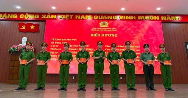 Công an phường Hải Châu biểu dương nhiều tập thể, cá nhân có thành tích nổi bật