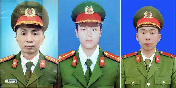 Truy thăng cấp bậc hàm đối với 3 CBCS Cảnh sát dũng cảm hy sinh khi chữa cháy
