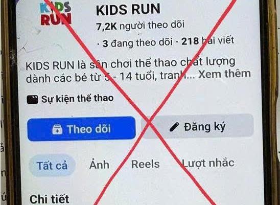 Cảnh báo thủ đoạn lừa đảo đăng ký giải chạy dành cho trẻ em trên mạng xã hội