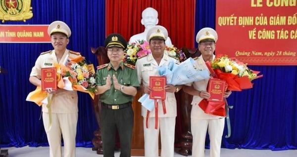 Công an tỉnh Quảng Nam và Phú Yên điều động, bổ nhiệm nhân sự cấp phòng