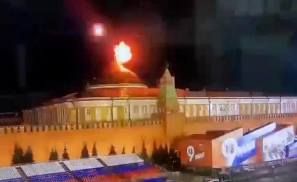 Điện Kremlin bị tấn công bằng UAV