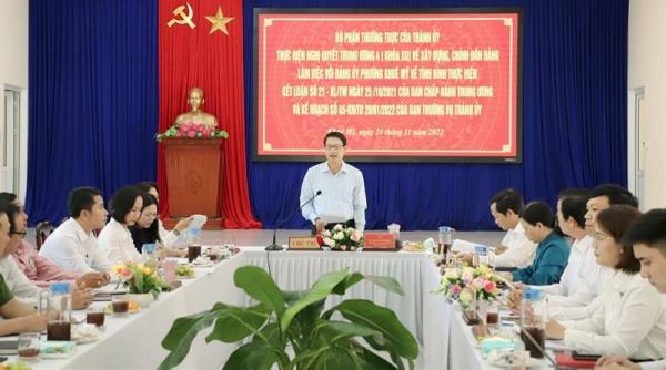 Tập trung thực hiện tốt công tác xây dựng, chỉnh đốn Đảng