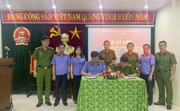 Công an và Viện KSND TP Huế ký quy chế phối hợp liên ngành