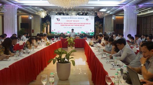 Lễ hội làng sen - liên hoan tuồng và dân ca kịch toàn quốc năm 2022