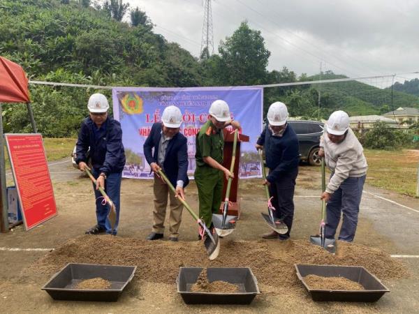 Khởi công xây dựng trụ sở làm việc Công an xã đầu tiên ở Nam Giang