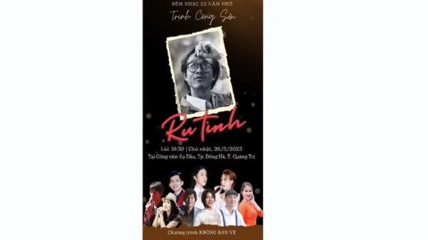 Đêm nhạc Trịnh gây quỹ hỗ trợ học sinh miền núi và bệnh nhân bệnh hiểm nghèo Quảng Trị