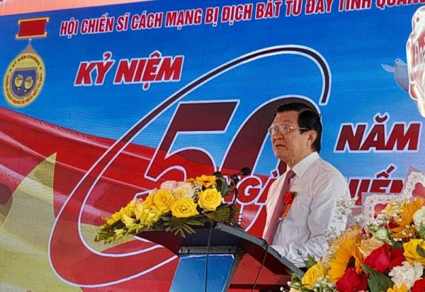Nguyên Chủ tịch nước Trương Tấn Sang dự Lễ Kỷ niệm 50 năm Ngày chiến thắng trở về tại Quảng Trị
