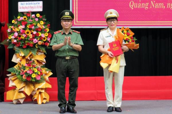 Công an tỉnh Quảng Nam có nữ Phó Giám đốc đầu tiên