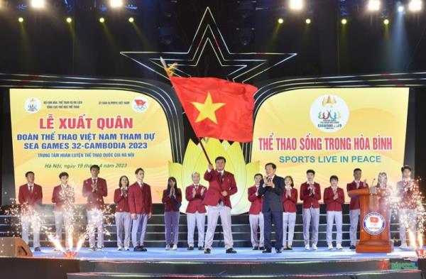 Đoàn Thể thao Việt Nam xuất quân dự SEA Games 32 với mục tiêu tốp đầu