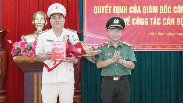 CÔNG BỐ QUYẾT ĐỊNH BỔ NHIỆM TRƯỞNG CÔNG AN THỊ XÃ ĐIỆN BÀN