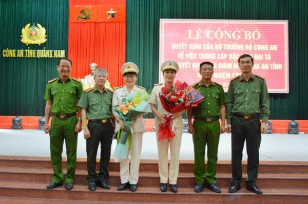 Thượng tá Nguyễn Thị Xuân Tiên giữ chức Trưởng phòng Tổ chức cán bộ Công an tỉnh Quảng Nam