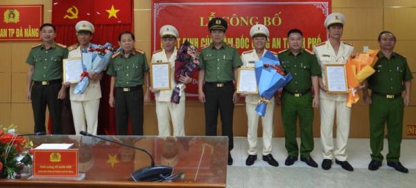 Công an TP Đà Nẵng điều động, bổ nhiệm lãnh đạo cấp phòng, quận, huyện
