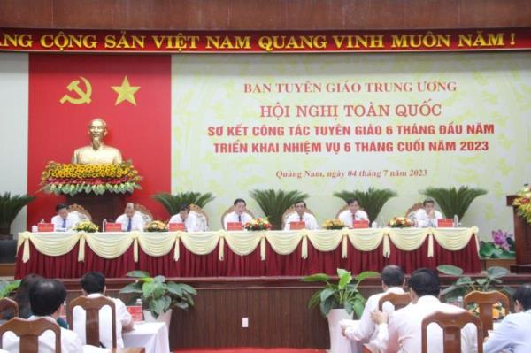 Ban Tuyên giáo Trung ương sơ kết công tác tuyên giáo 6 tháng đầu năm 2023