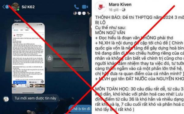 Bộ Công an đang xác minh, làm rõ đối tượng thông tin sai sự thật lộ đề thi tốt nghiệp THPT