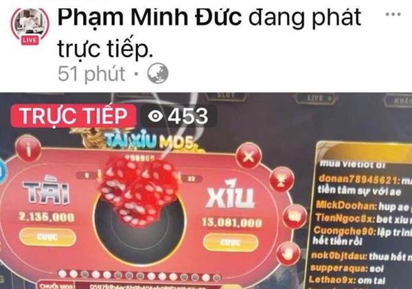 Nở rộ thủ đoạn lừa đảo dưới hình thức đánh bạc kéo tài xỉu