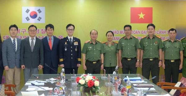 Tăng cường hợp tác bảo đảm an ninh, trật tự giữa Công an thành phố Đà Nẵng và Cảnh sát thành phố Daegu