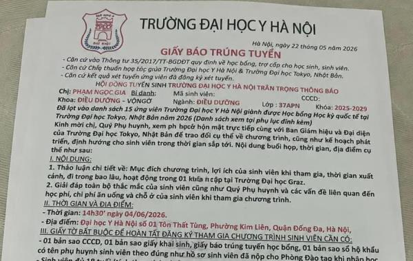 Cảnh giác thủ đoạn giả mạo các Trường đại học gửi giấy báo nhập học giả để lừa đảo chiếm đoạt tài sản