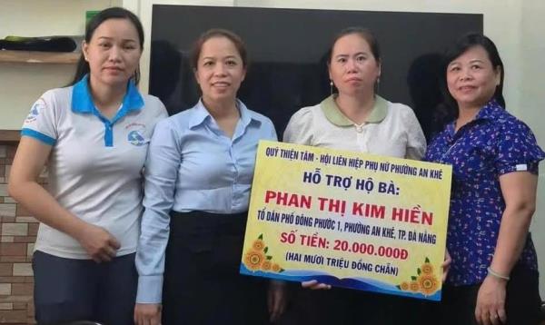 Hỗ trợ 2 gia đình khó khăn từ Quỹ Thiện Tâm