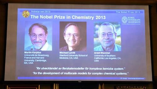 Nobel Hóa học 2013 tôn vinh 3 nhà khoa học Mỹ