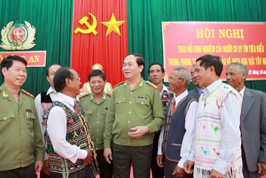Người có uy tín ở Tây Nguyên với phong trào BVANTQ