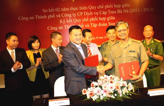 Ký kết quy chế phối hợp giữa CATP Đà Nẵng và Tập đoàn Sun Group