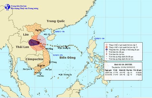 Tin bão trên đất liền - Cơn bão số 10