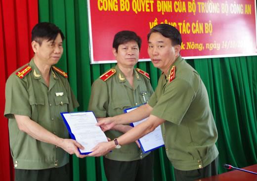 Bổ nhiệm quyền Giám đốc Công an Đắc Nông