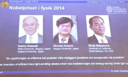 Nobel Vật lý 2014 thuộc về người Nhật