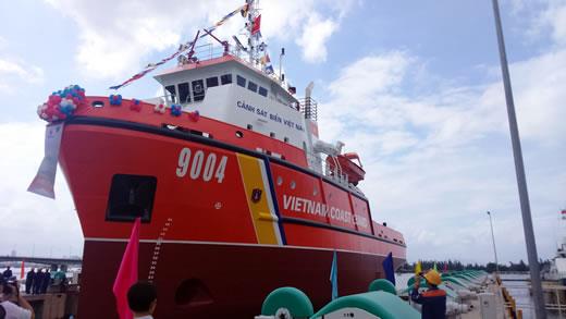 Hạ thủy tàu cứu hộ biển DST 4612- CSB 9004
