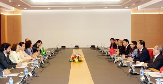 Nhóm nghị sĩ hữu nghị Brazil - Việt Nam tham dự phiên họp toàn thể của Quốc hội