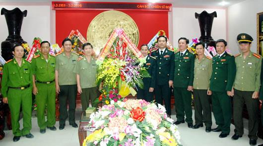Lãnh đạo CATP chúc mừng BĐBP TP nhân kỷ niệm 55 năm ngày truyền thống