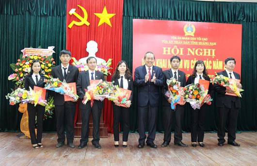 TAND Tối cao kiểm tra công tác xét xử tại Quảng Nam