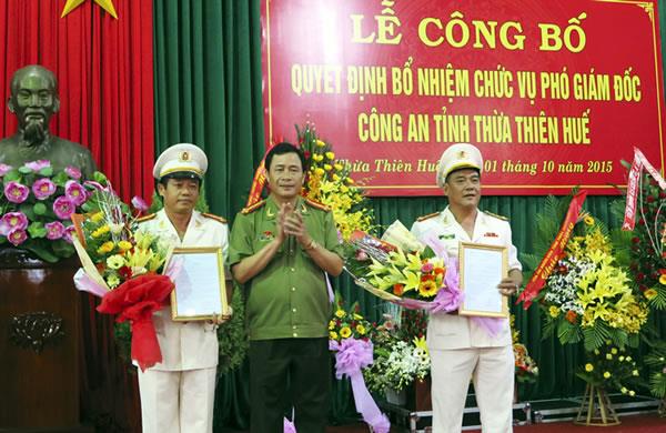 Bổ nhiệm 2 Phó giám đốc công an