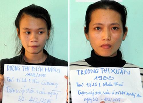 Bắt nóng 2 nữ đạo chích