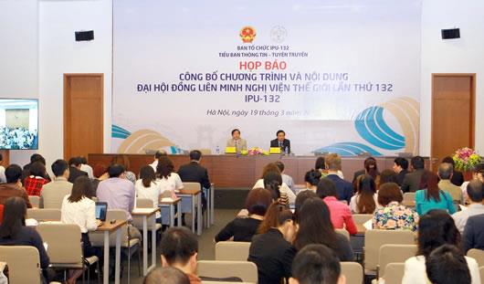 Công bố chương trình và nội dung Đại hội đồng IPU-132