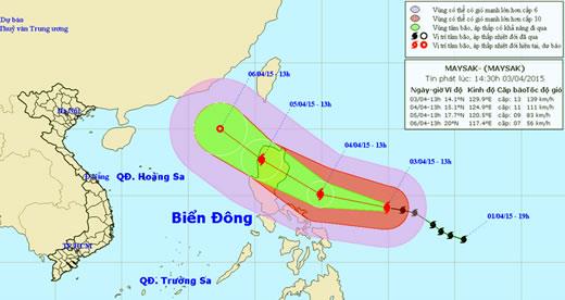 Chủ động đối phó với bão Maysak