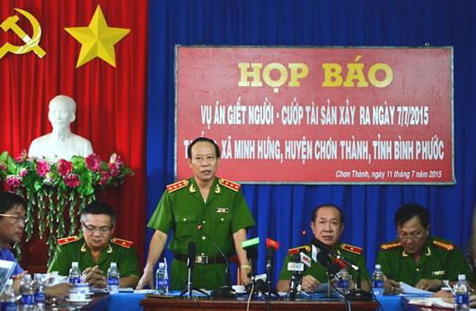 Họp báo vụ thảm sát 6 người ở Bình Phước: Các hung thủ đã lên kế hoạch giết người ngay từ đầu