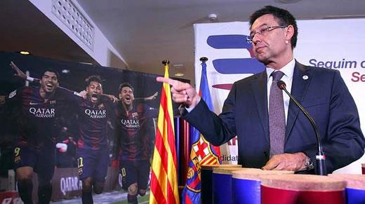 Bartomeu tái đắc cử Chủ tịch Barcelona