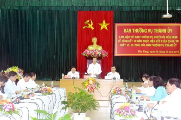 Tạo cơ chế cho Hòa Vang phát triển toàn diện và bền vững
