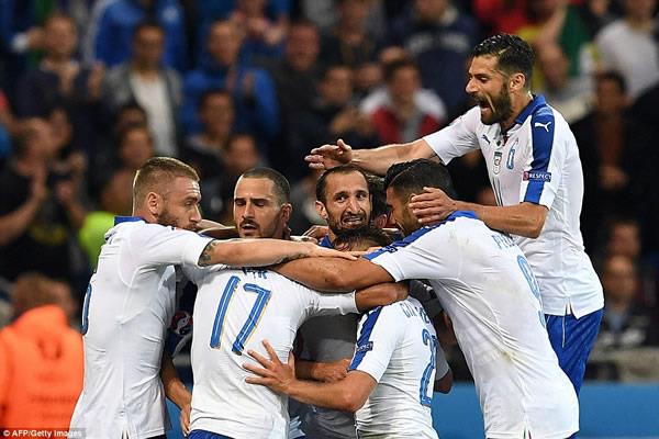 Italia đánh bại Bỉ đầy thuyết phục