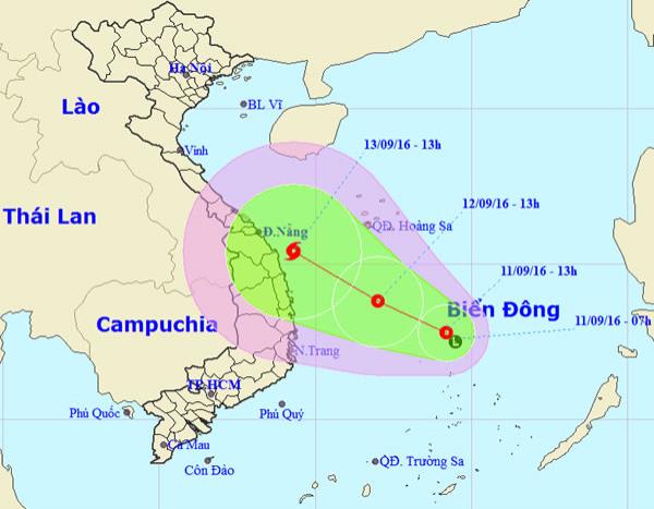 Áp thấp nhiệt đới có khả năng mạnh lên thành bão