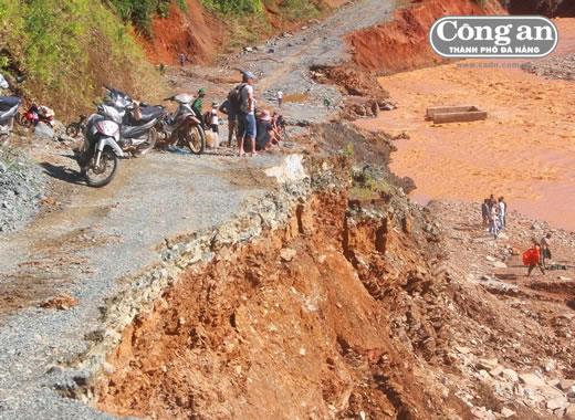 Cận cảnh hậu sự cố thủy điện Sông Bung 2