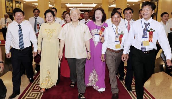 Tổng Bí thư Nguyễn Phú Trọng gặp mặt các đại biểu nông dân xuất sắc